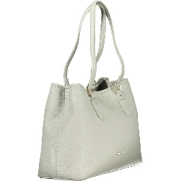Gray Polyethylene Handbag