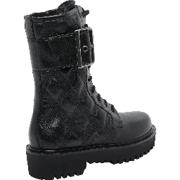 أحذية قتالية جلدية بشعار VLogo