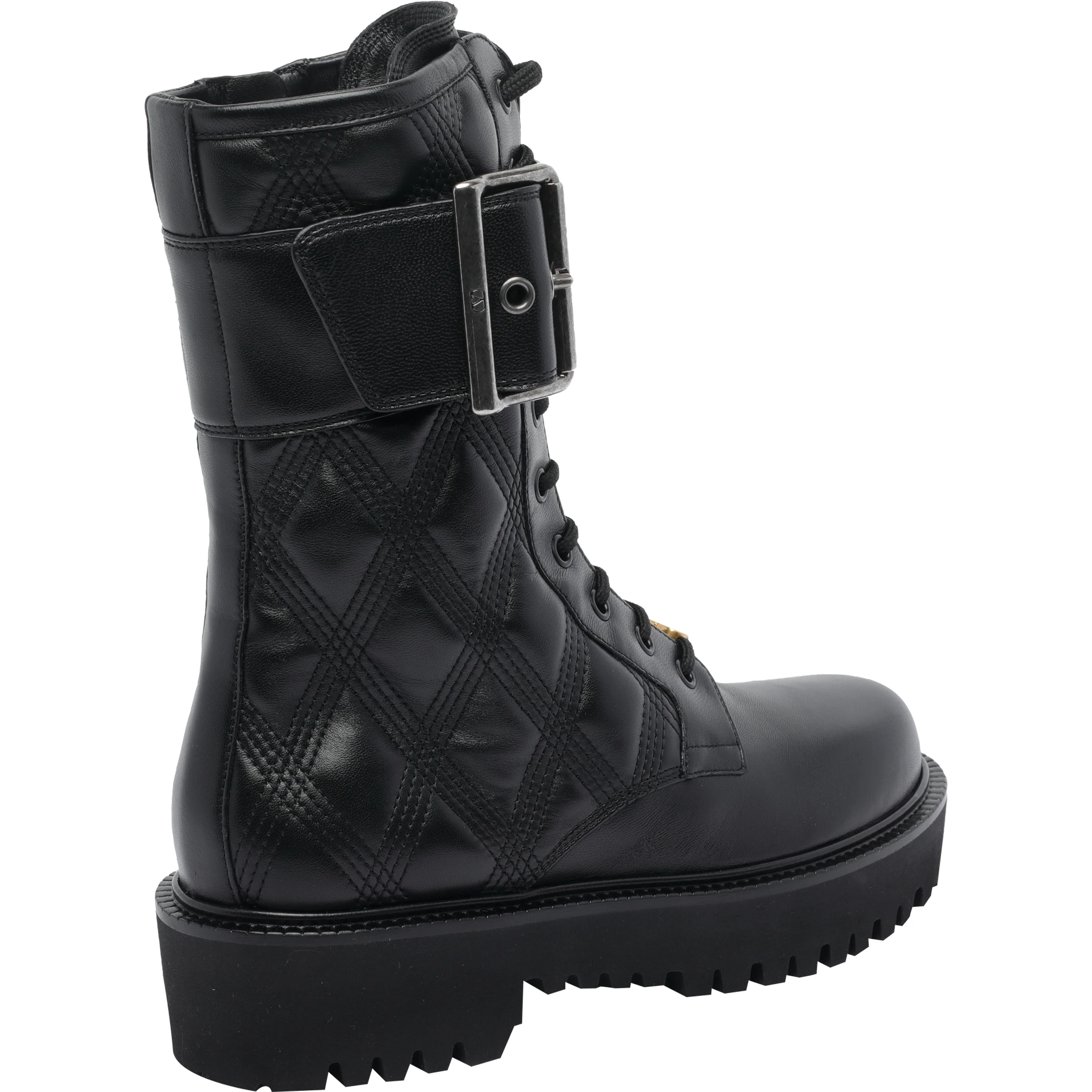 أحذية قتالية جلدية بشعار VLogo