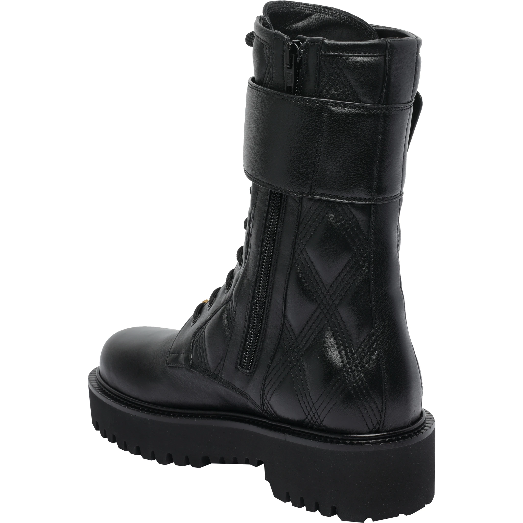 أحذية قتالية جلدية بشعار VLogo