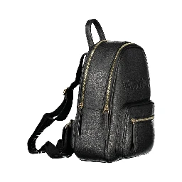 Nero Poliuretano Women Backpack