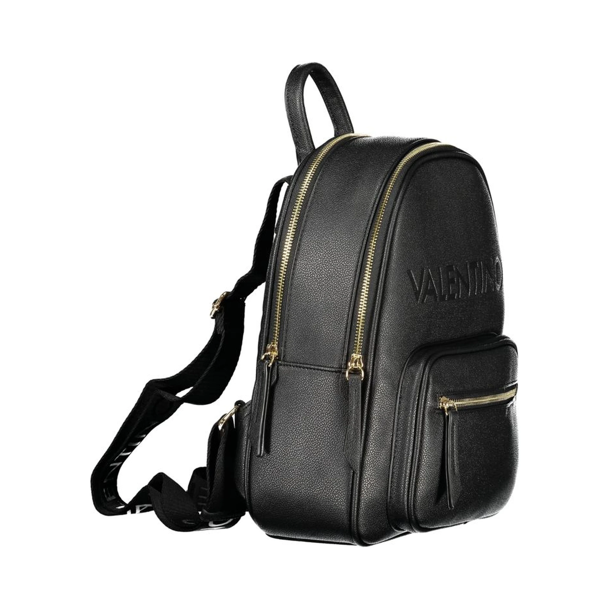 Nero Poliuretano Women Backpack