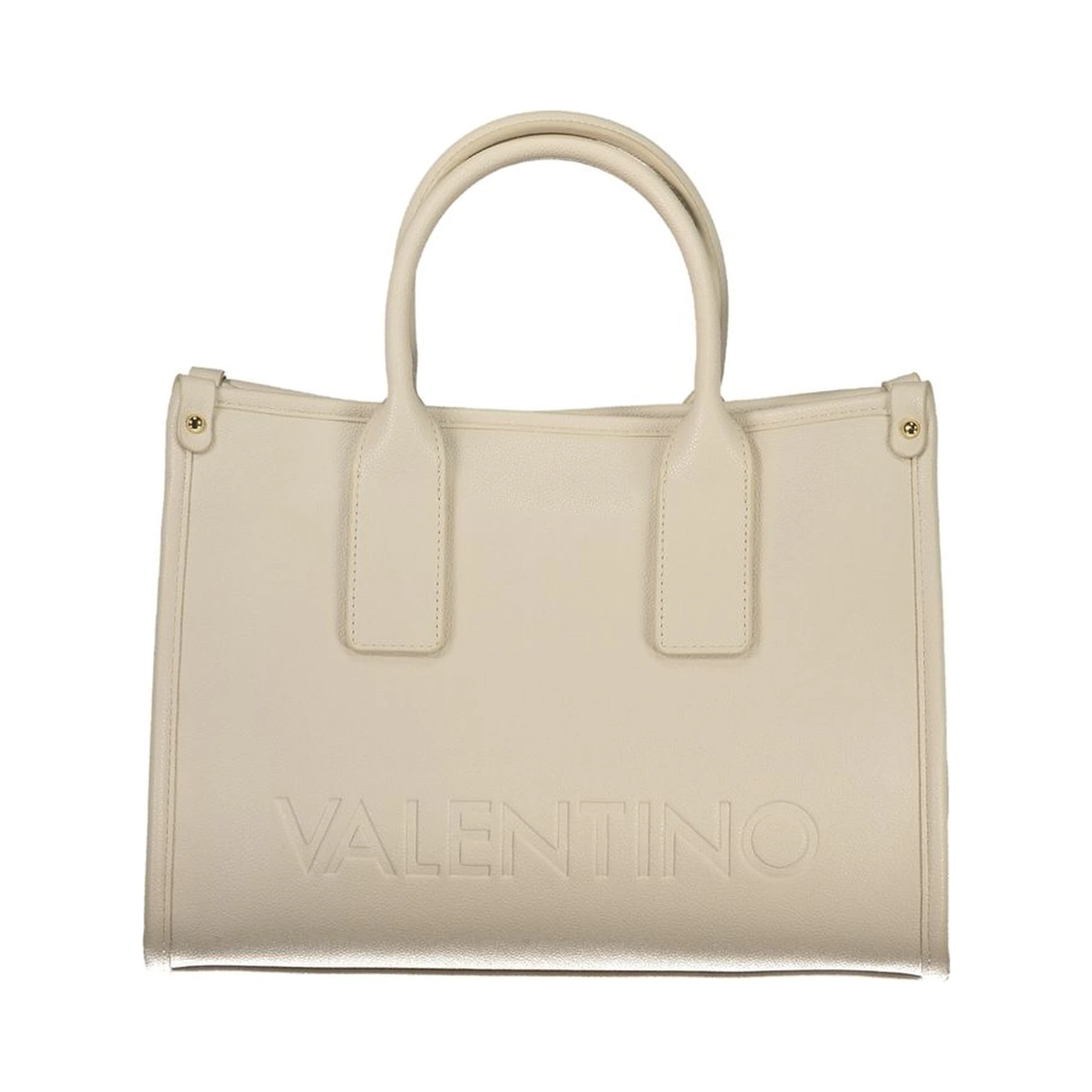 Beige Polyethylene Handbag