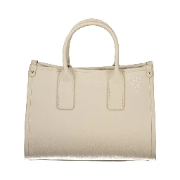 Beige Polyethylene Handbag