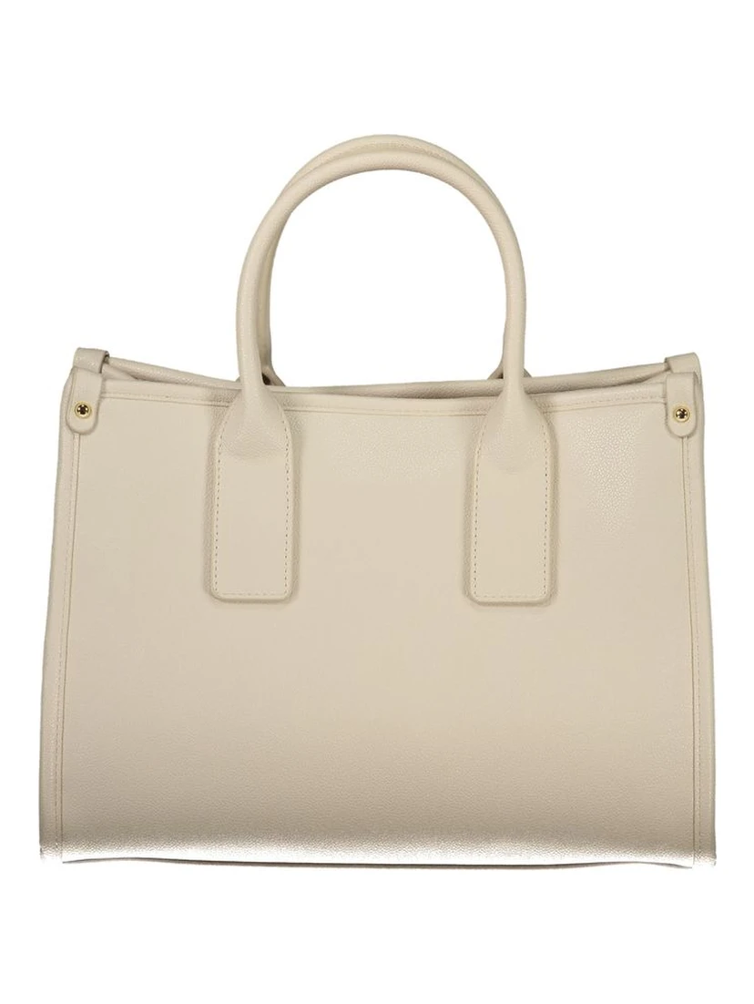 Beige Polyethylene Handbag