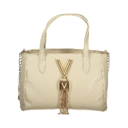 Beige Polyethylene Handbag