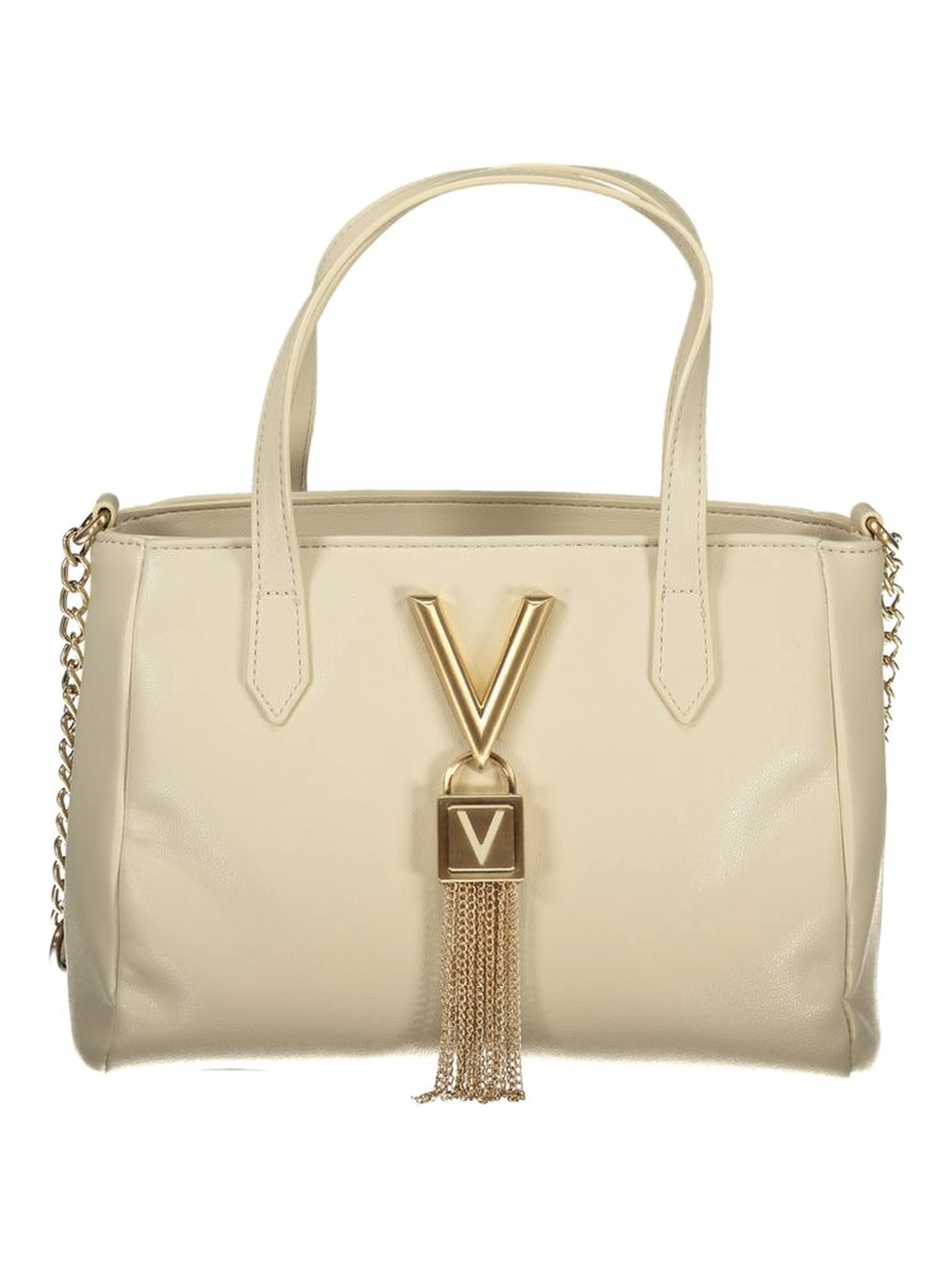 Beige Polyethylene Handbag
