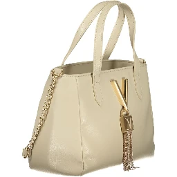 Beige Polyethylene Handbag