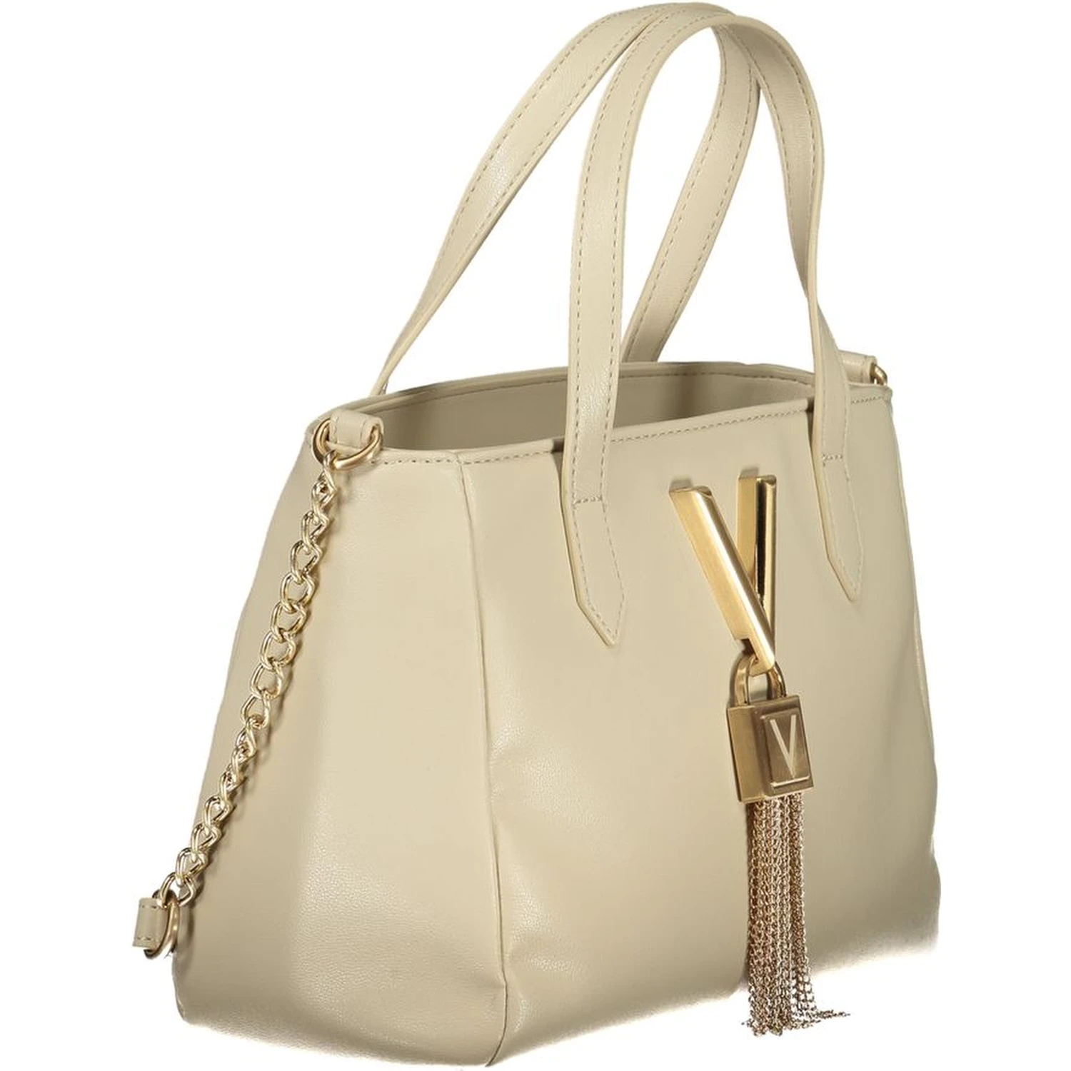 Beige Polyethylene Handbag