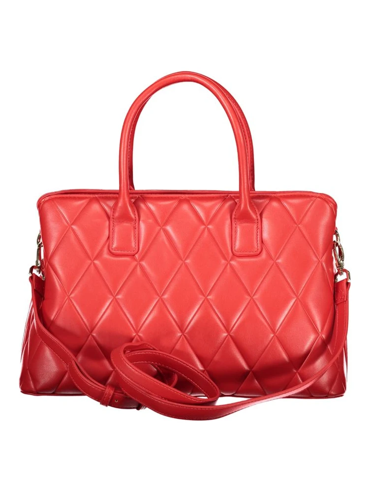 Red Polyurethane Women Handbag alternative