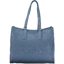 Blu Polyurethane Women Handbag