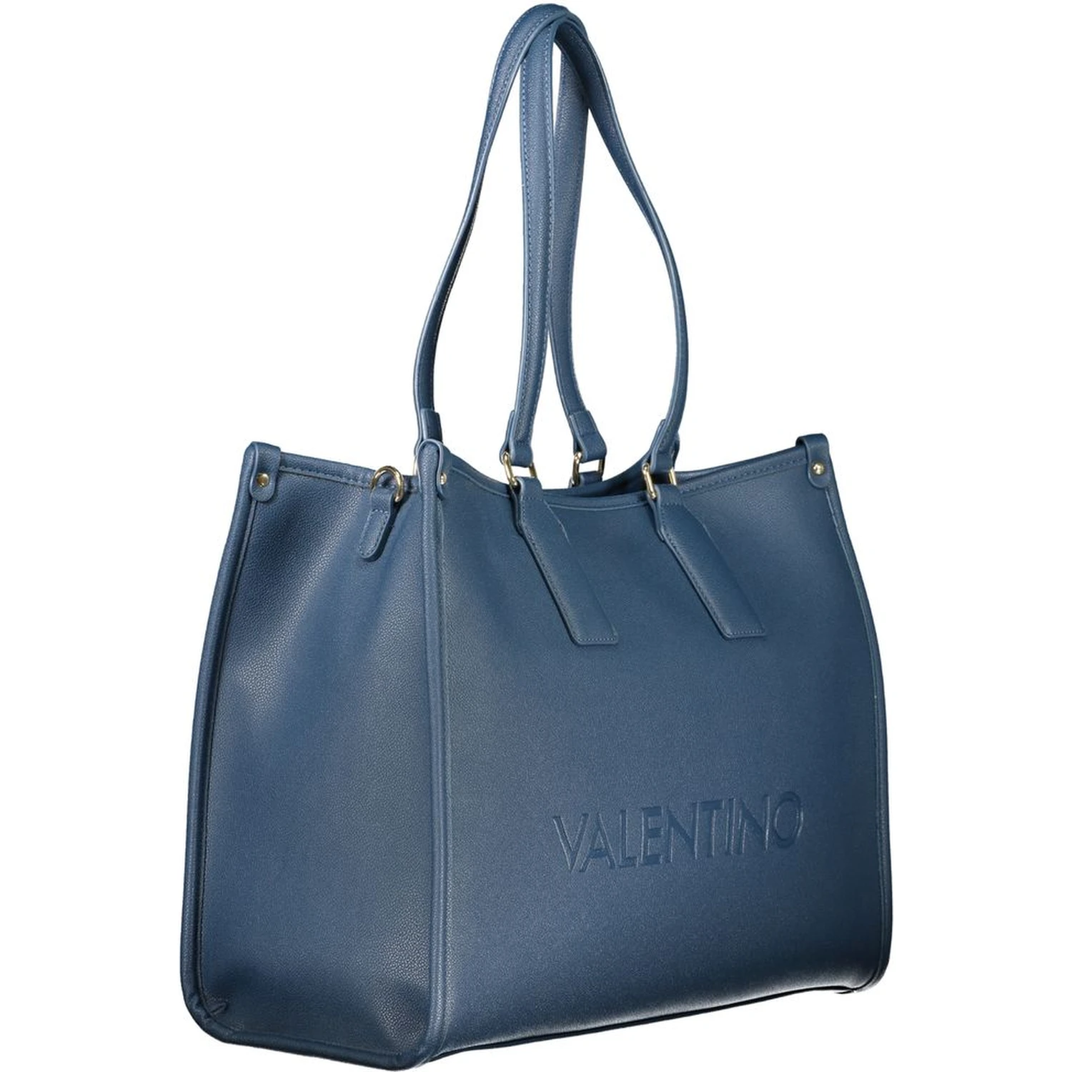 Blu Polyurethane Women Handbag