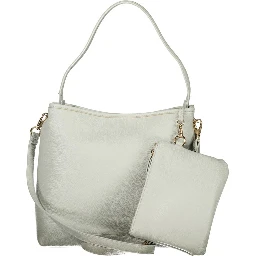 Gray Polyethylene Handbag