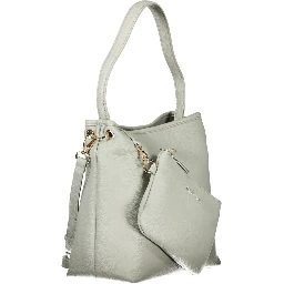Gray Polyethylene Handbag
