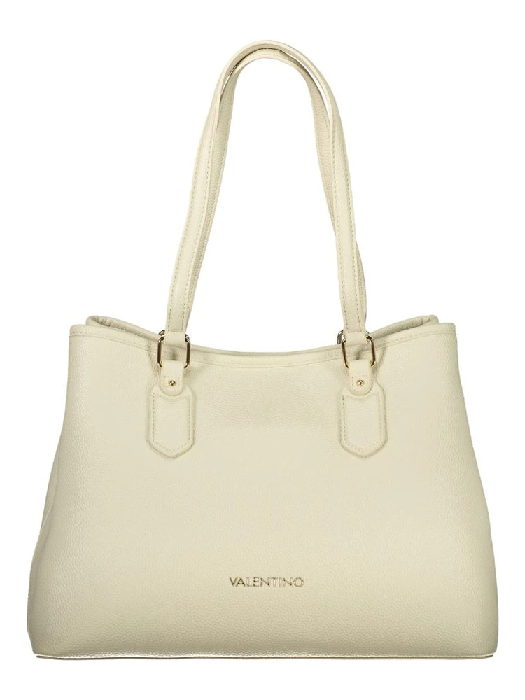 Beige Polyethylene Handbag