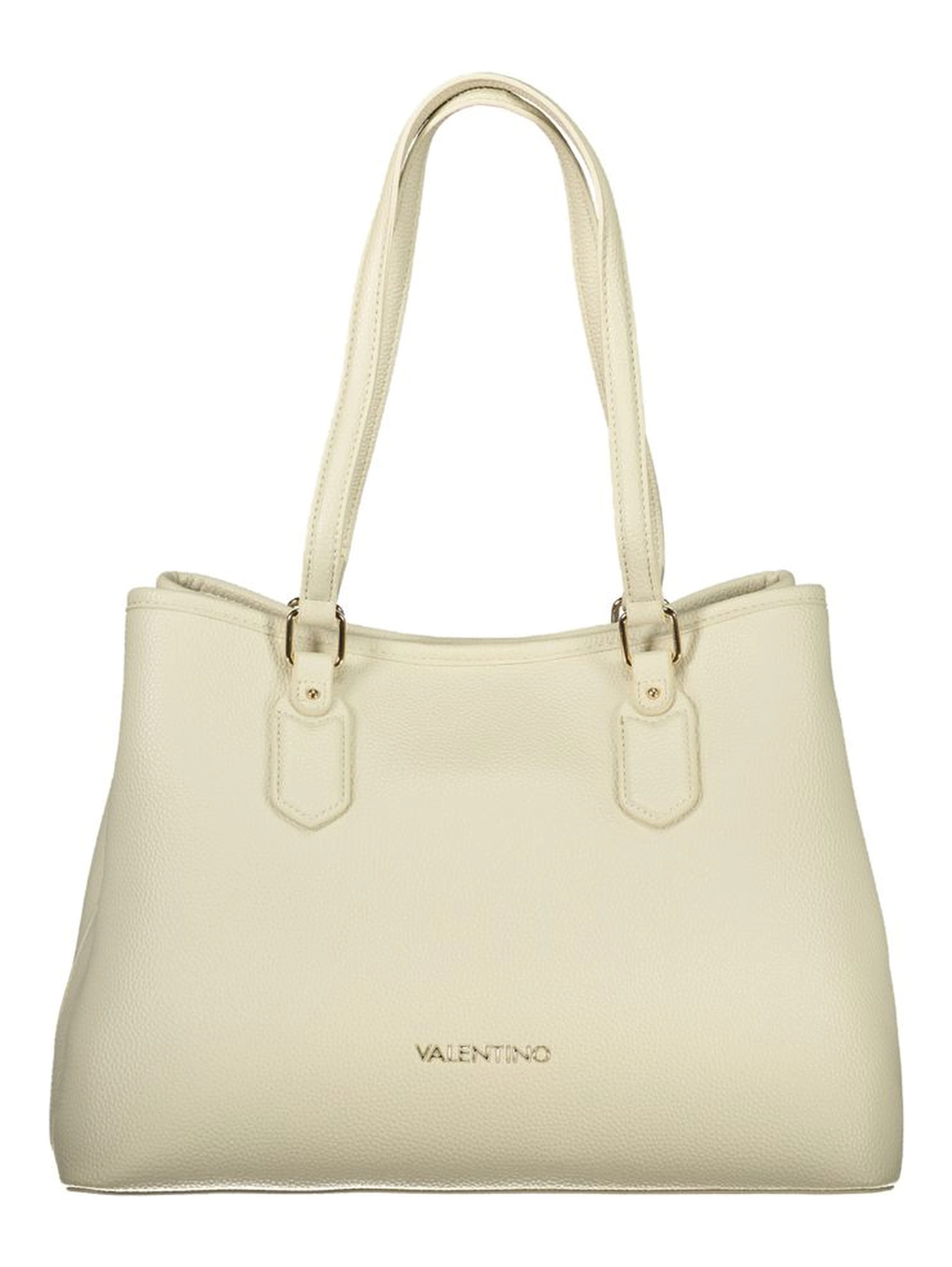 Beige Polyethylene Handbag