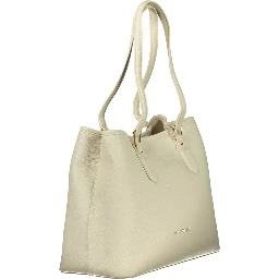 Beige Polyethylene Handbag