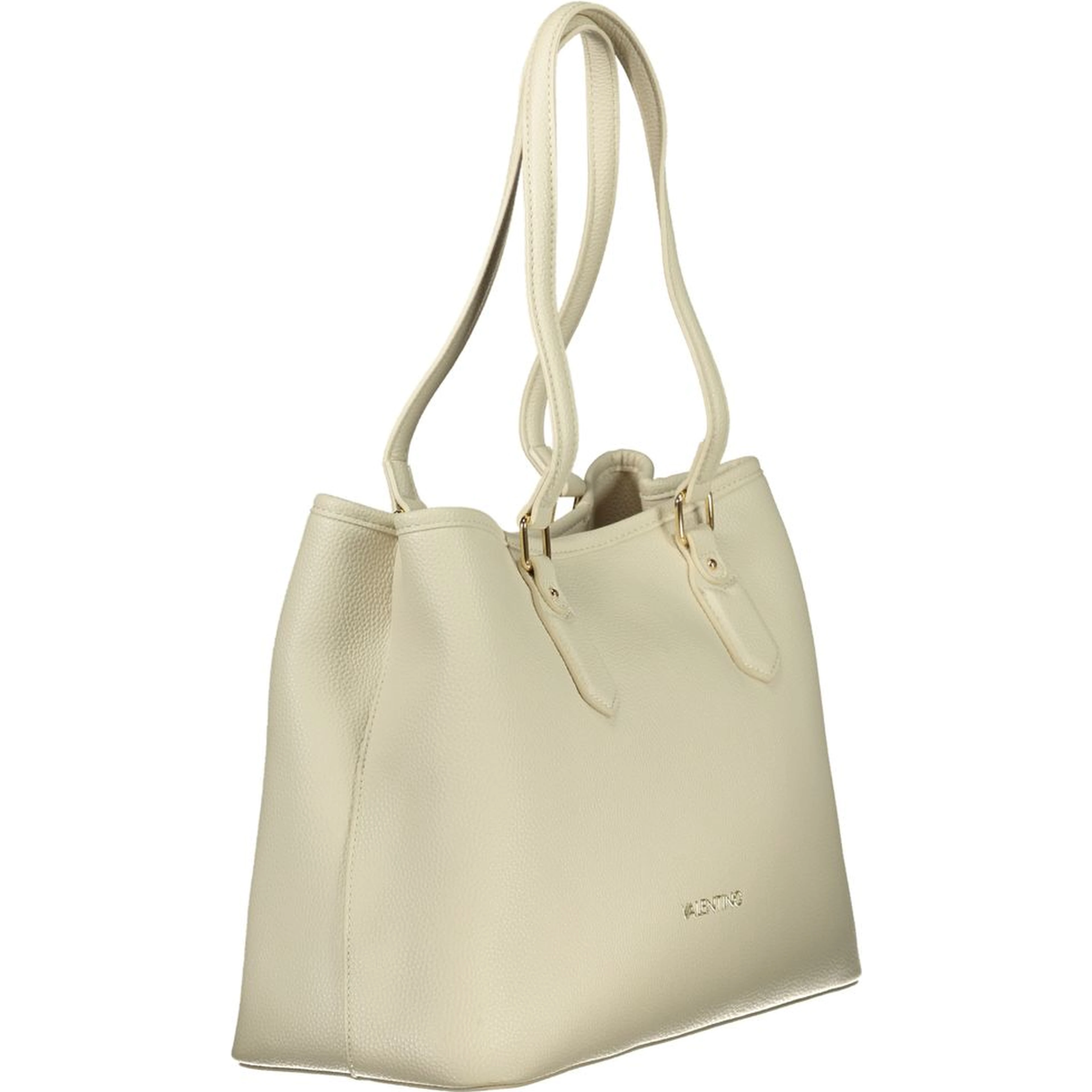 Beige Polyethylene Handbag