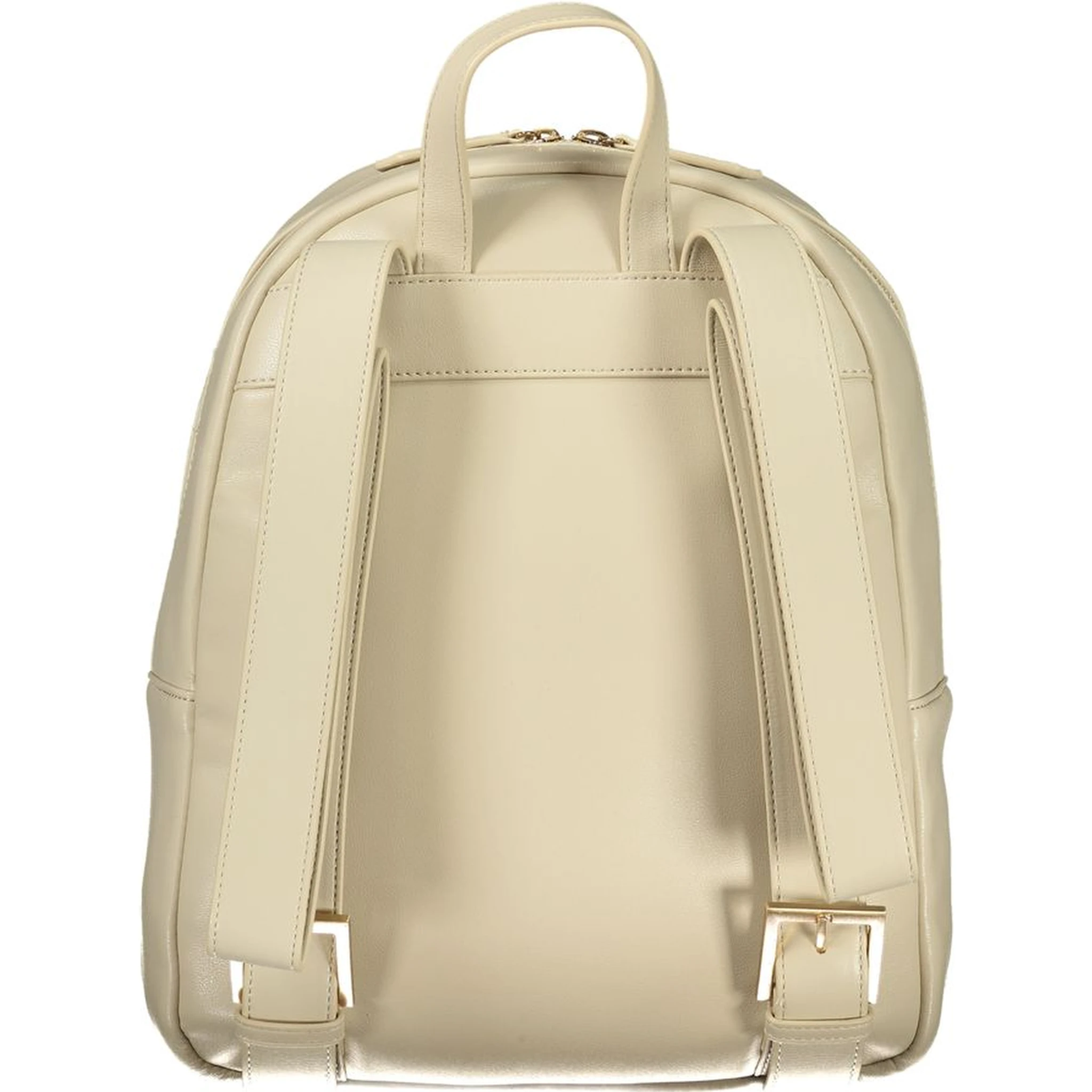 Beige Polyurethane Women Backpack