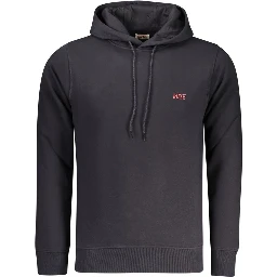 Blue Cotton Men's Hoodie
