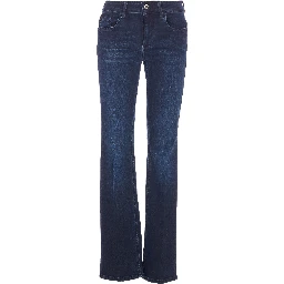 High-rise Flared Jeans In Blue
