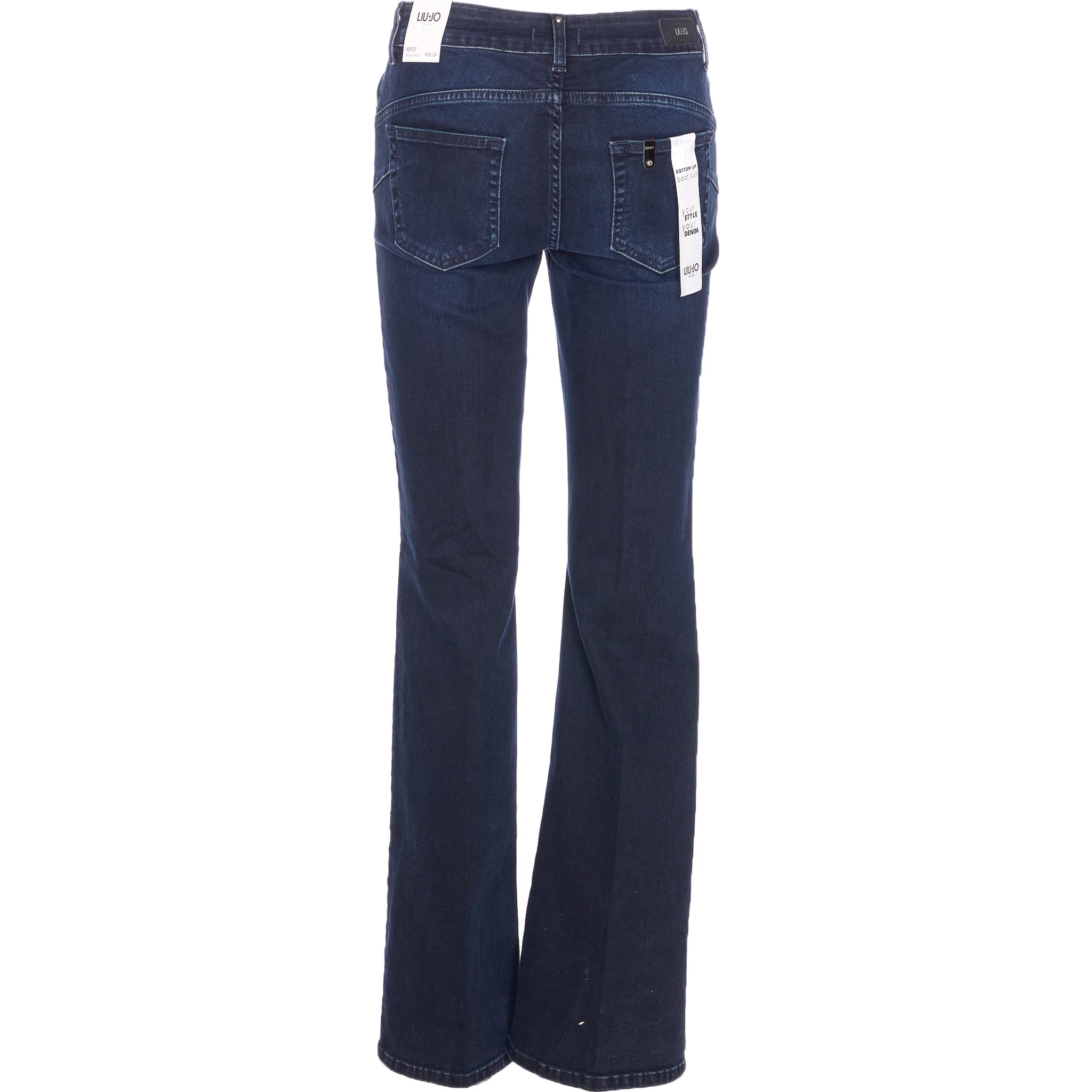 High-rise Flared Jeans In Blue