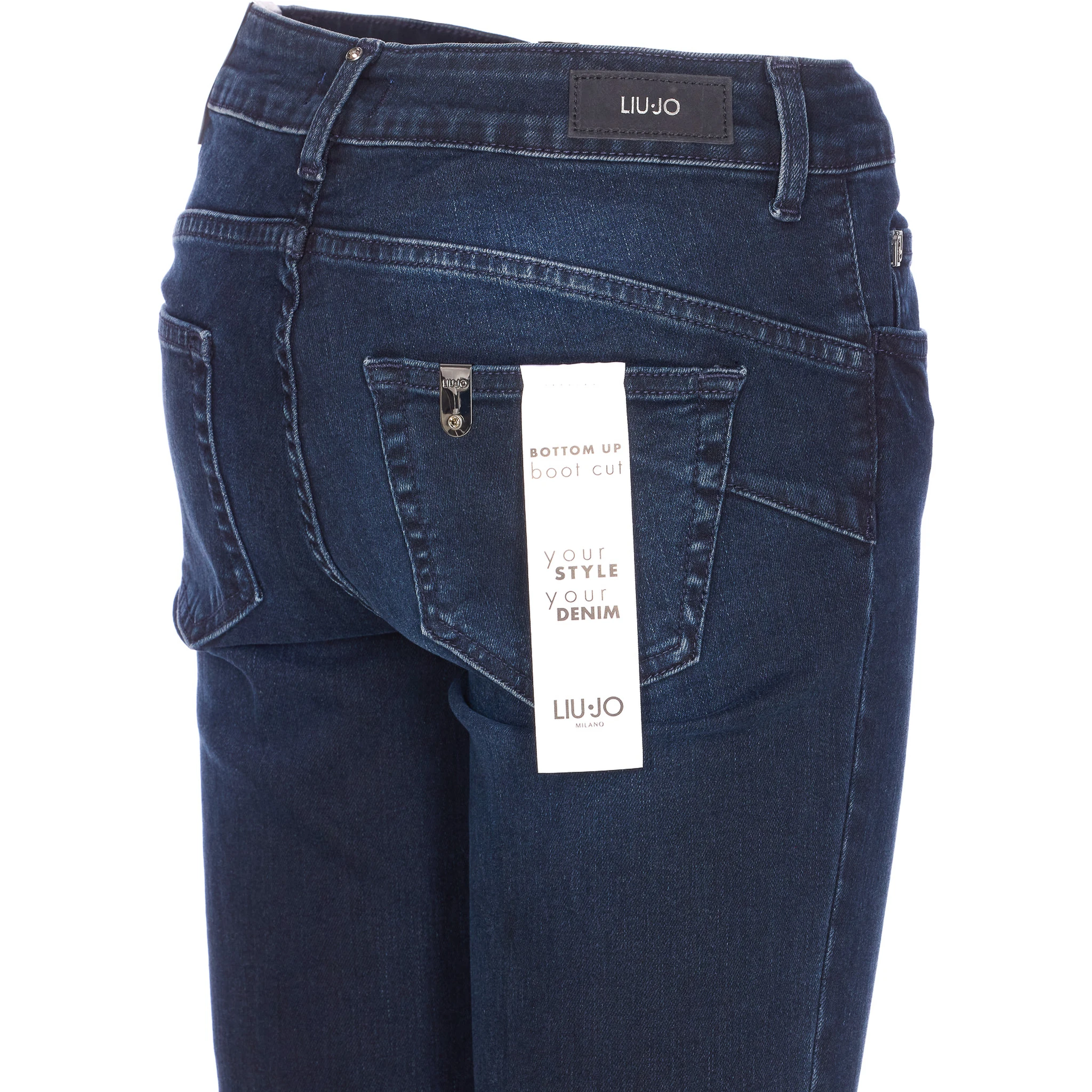 High-rise Flared Jeans In Blue