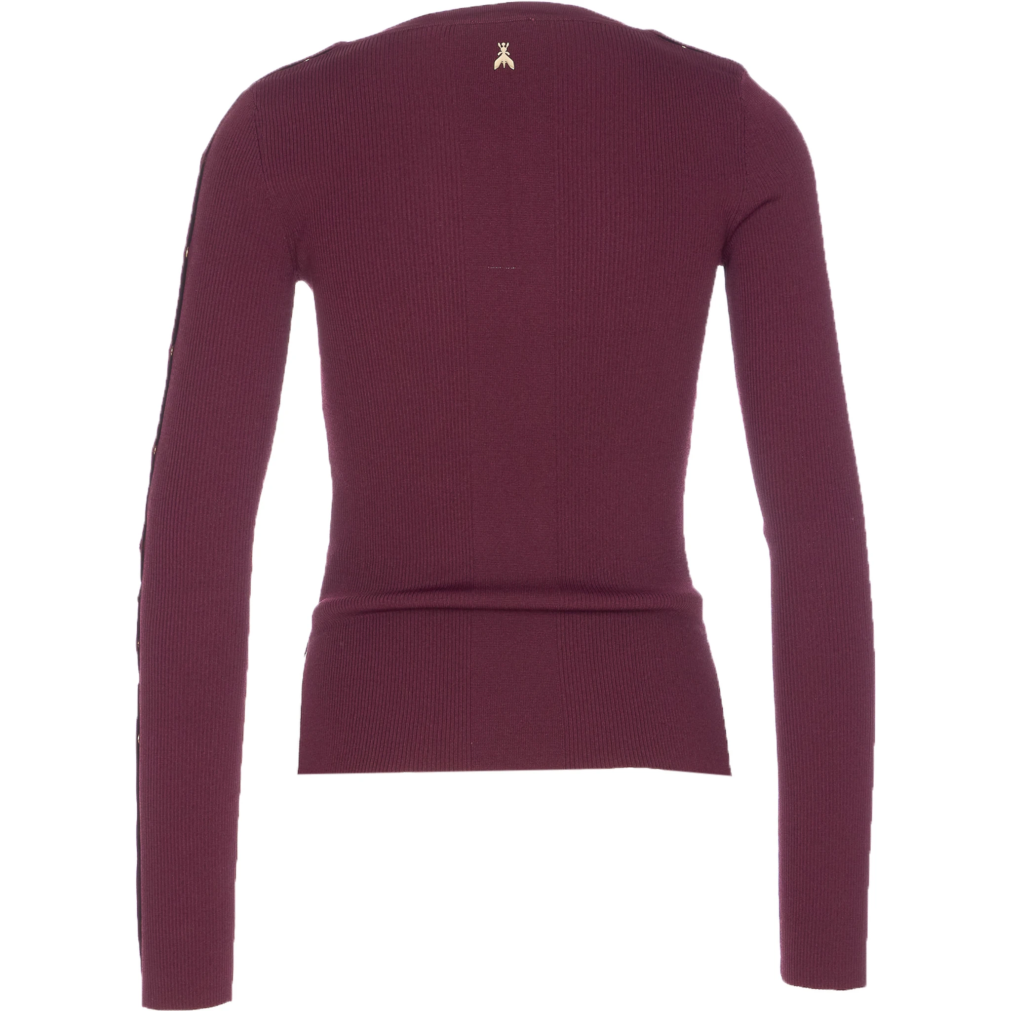 V-neck ribbed sweatshirt