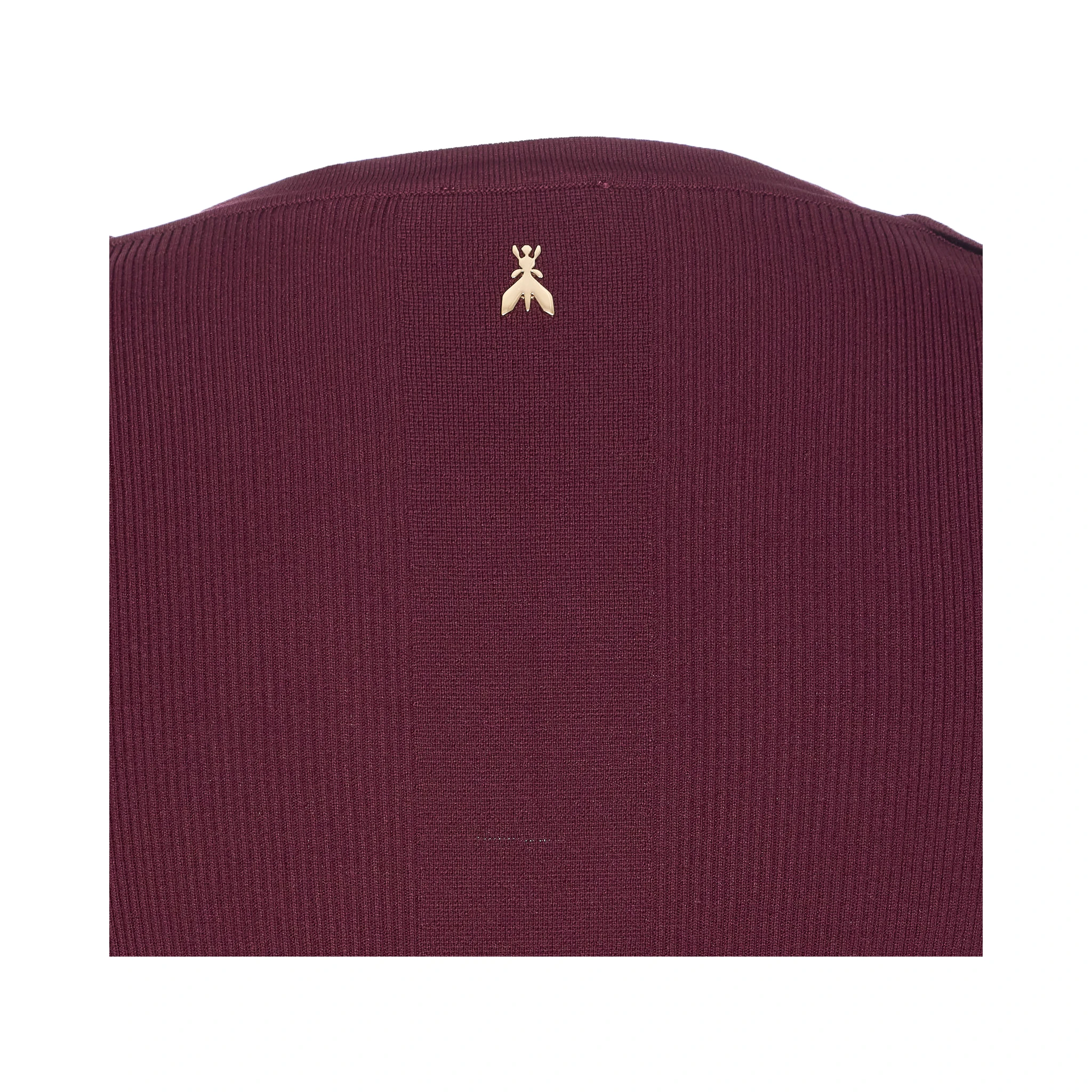 V-neck ribbed sweatshirt