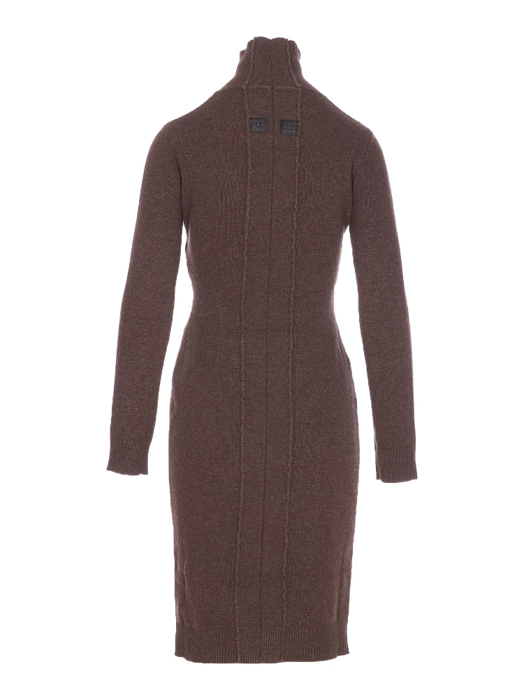 high-neck ribbed dress alternative