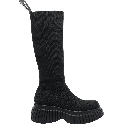 Pix BCN ribbed-knit boots