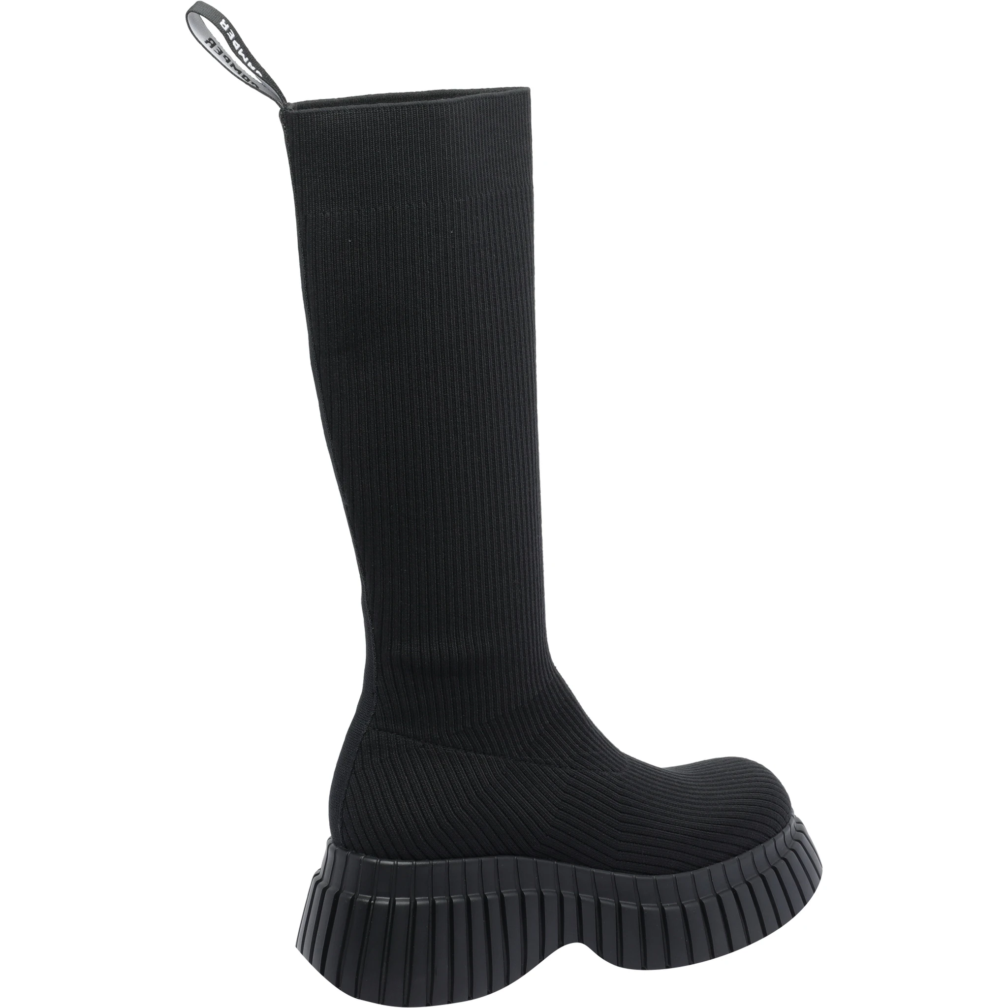 Pix BCN ribbed-knit boots