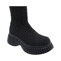 Pix BCN ribbed-knit boots