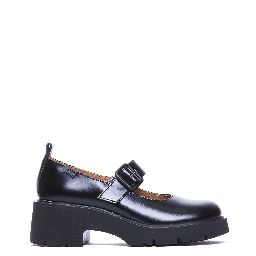 حذاء كامبر مسطح أسود