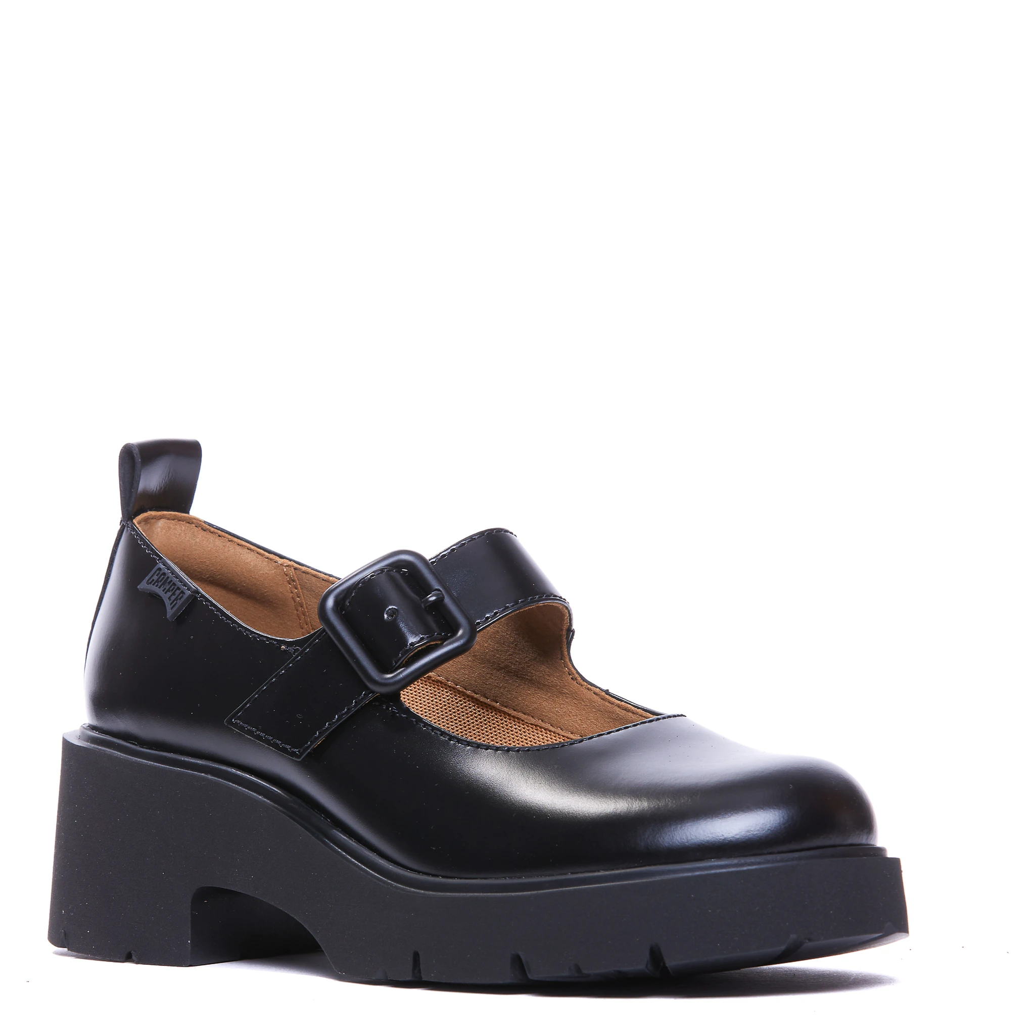 حذاء كامبر مسطح أسود