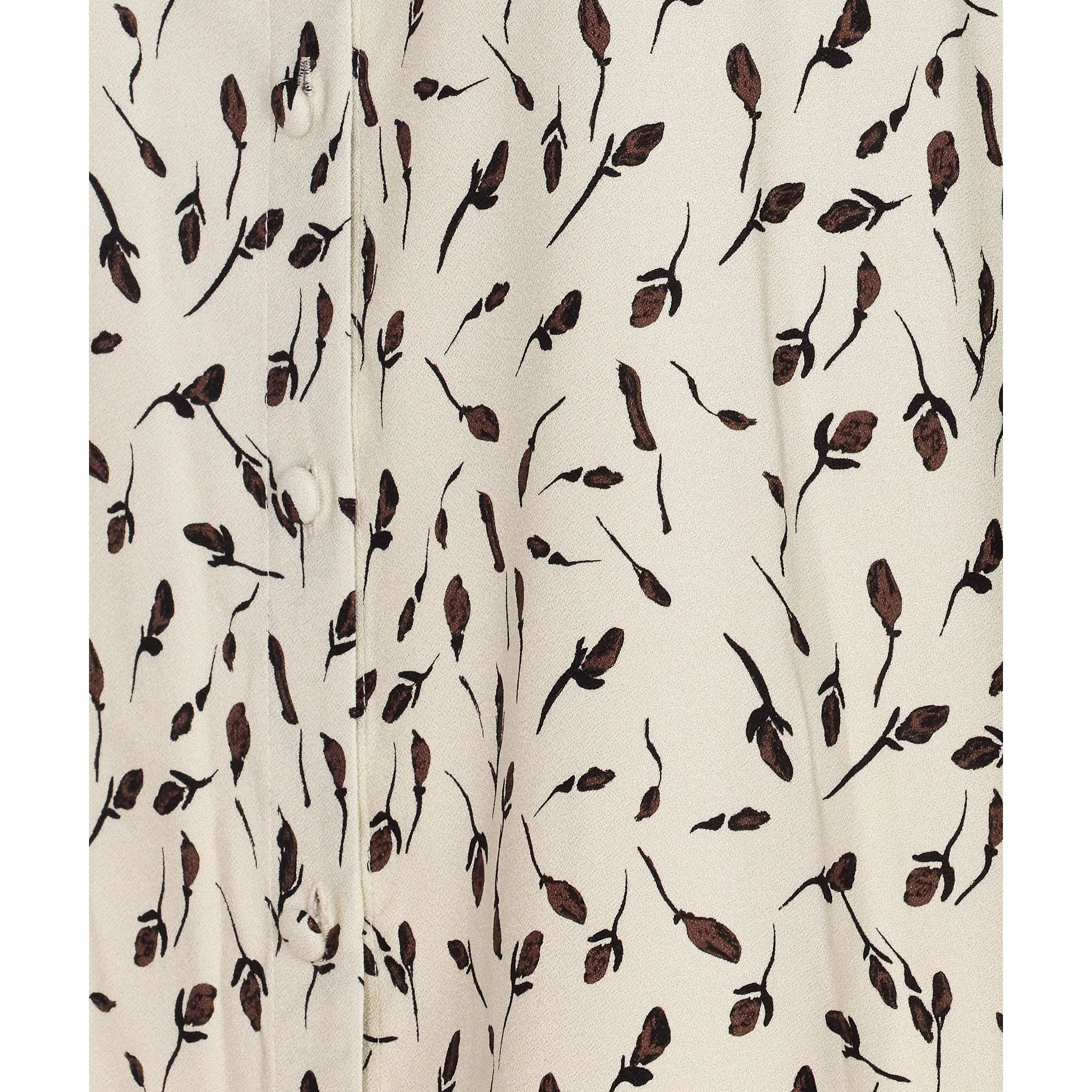 Floral-pattern button-down shirt