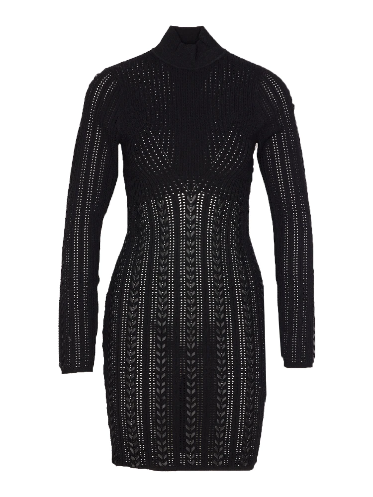 punched braided ribbon dress