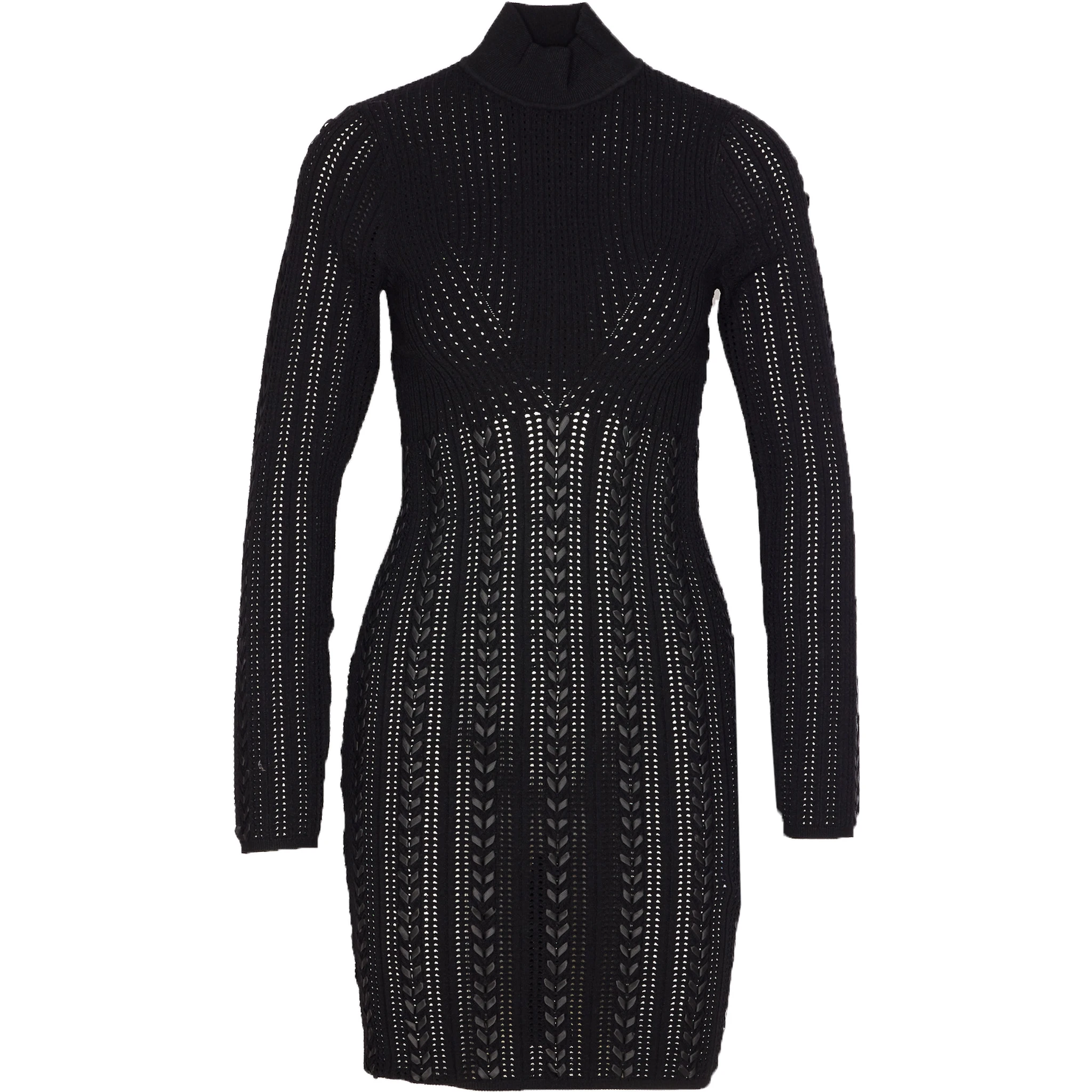 punched braided ribbon dress