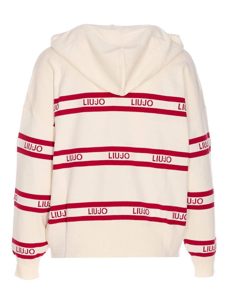 logo-intarsia striped sweater alternative