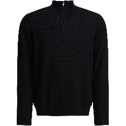"Sergio" merino wool polo sweater