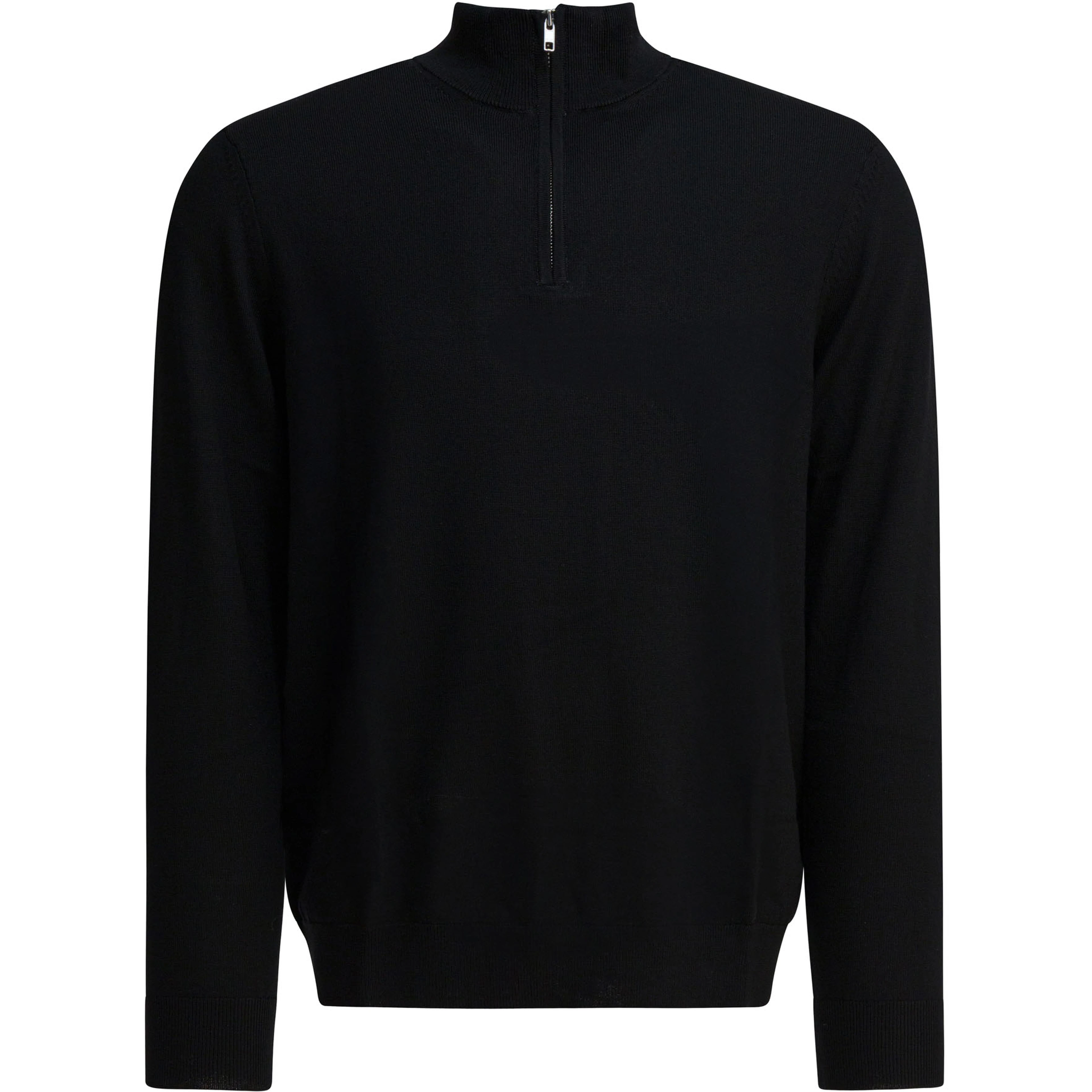 "Sergio" merino wool polo sweater
