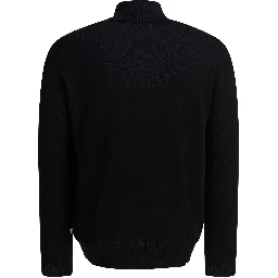 "Sergio" merino wool polo sweater