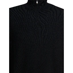 "Sergio" merino wool polo sweater