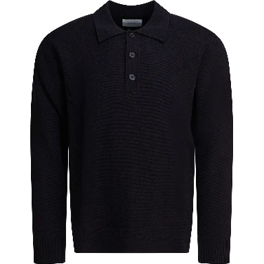 "Harald" wool polo sweater