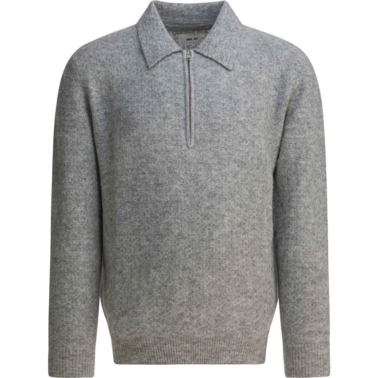 "Alfie" alpaca-blend polo sweater