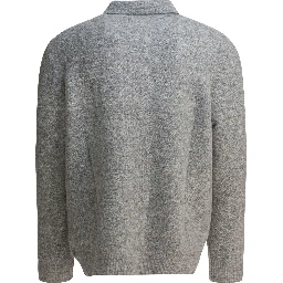 "Alfie" alpaca-blend polo sweater