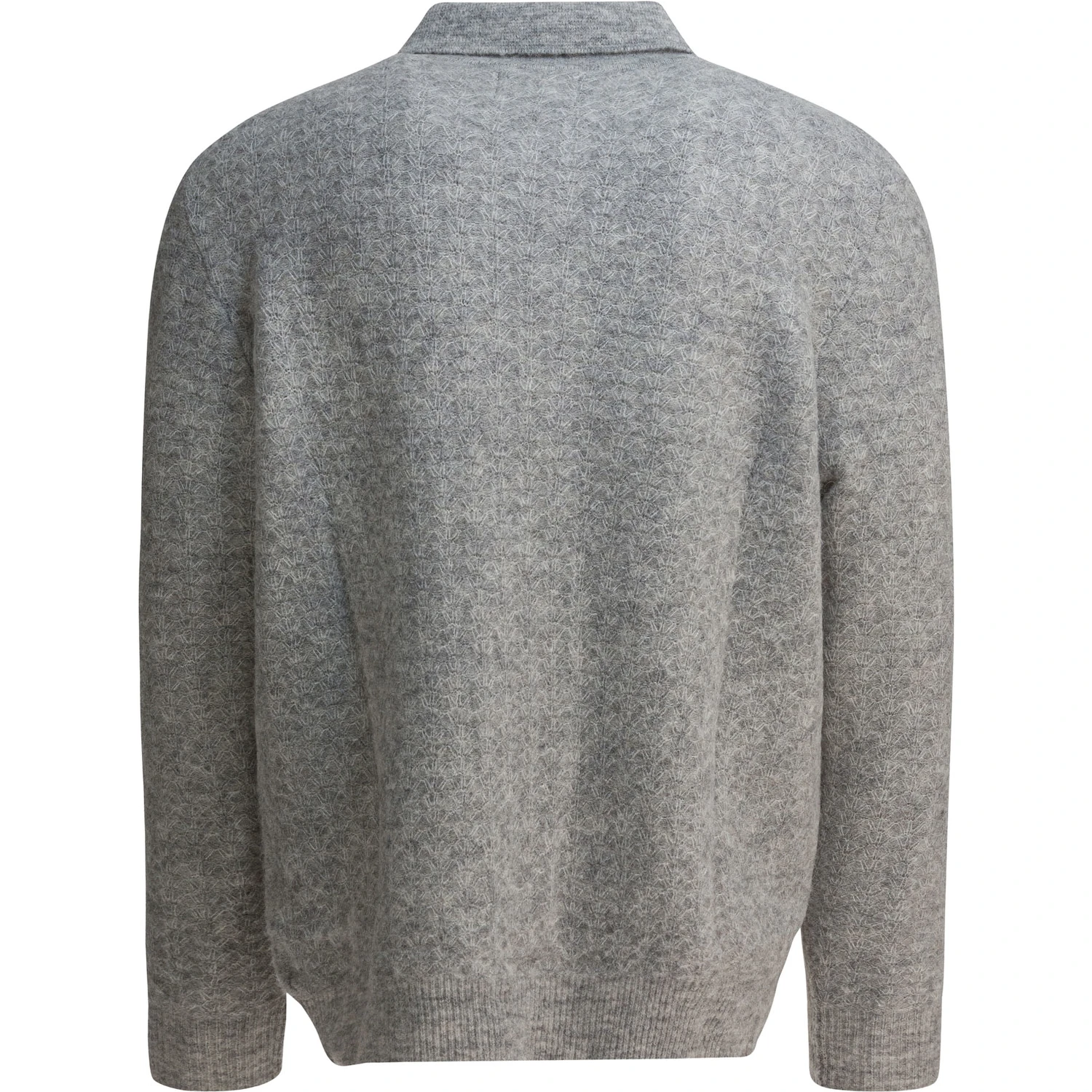 "Alfie" alpaca-blend polo sweater
