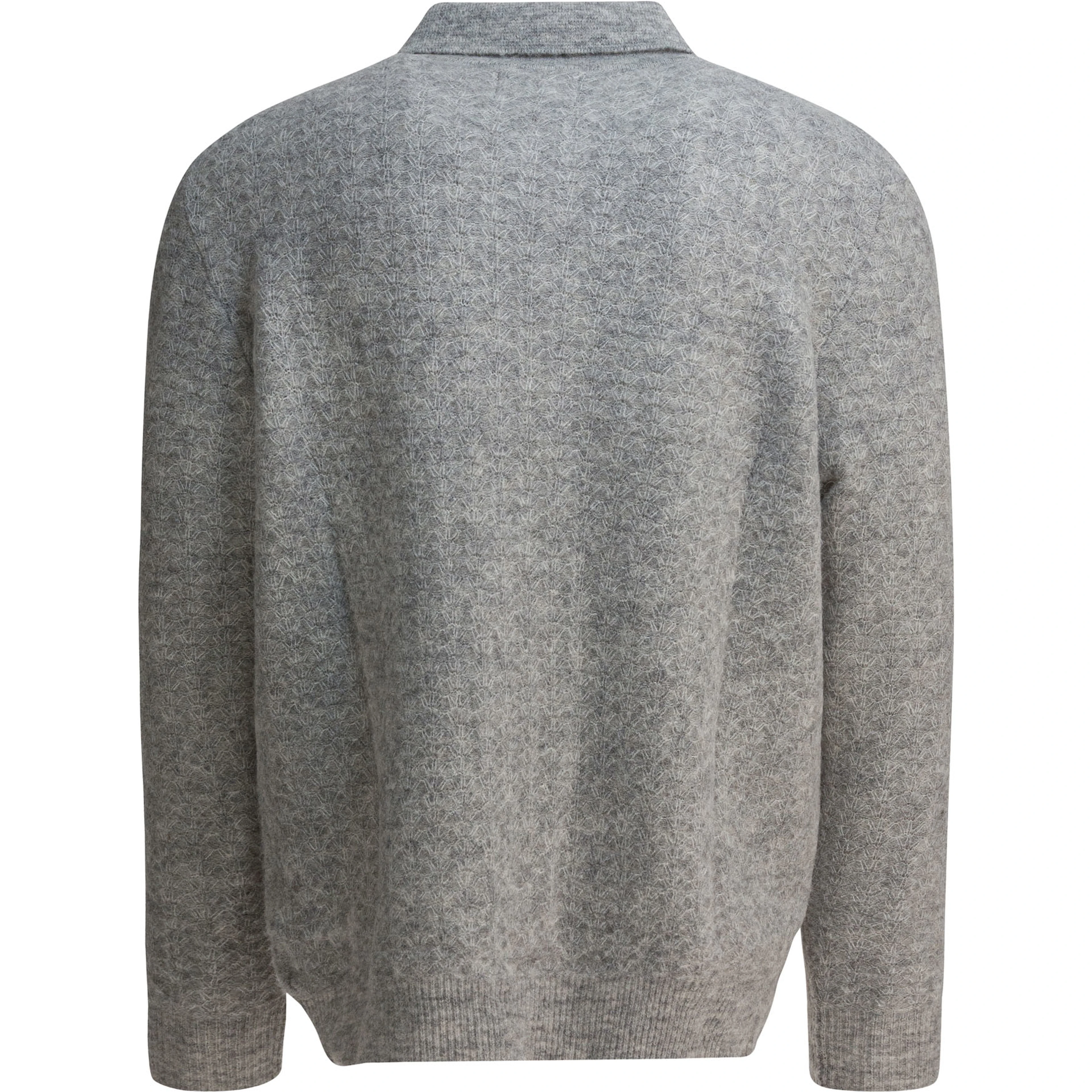 "Alfie" alpaca-blend polo sweater