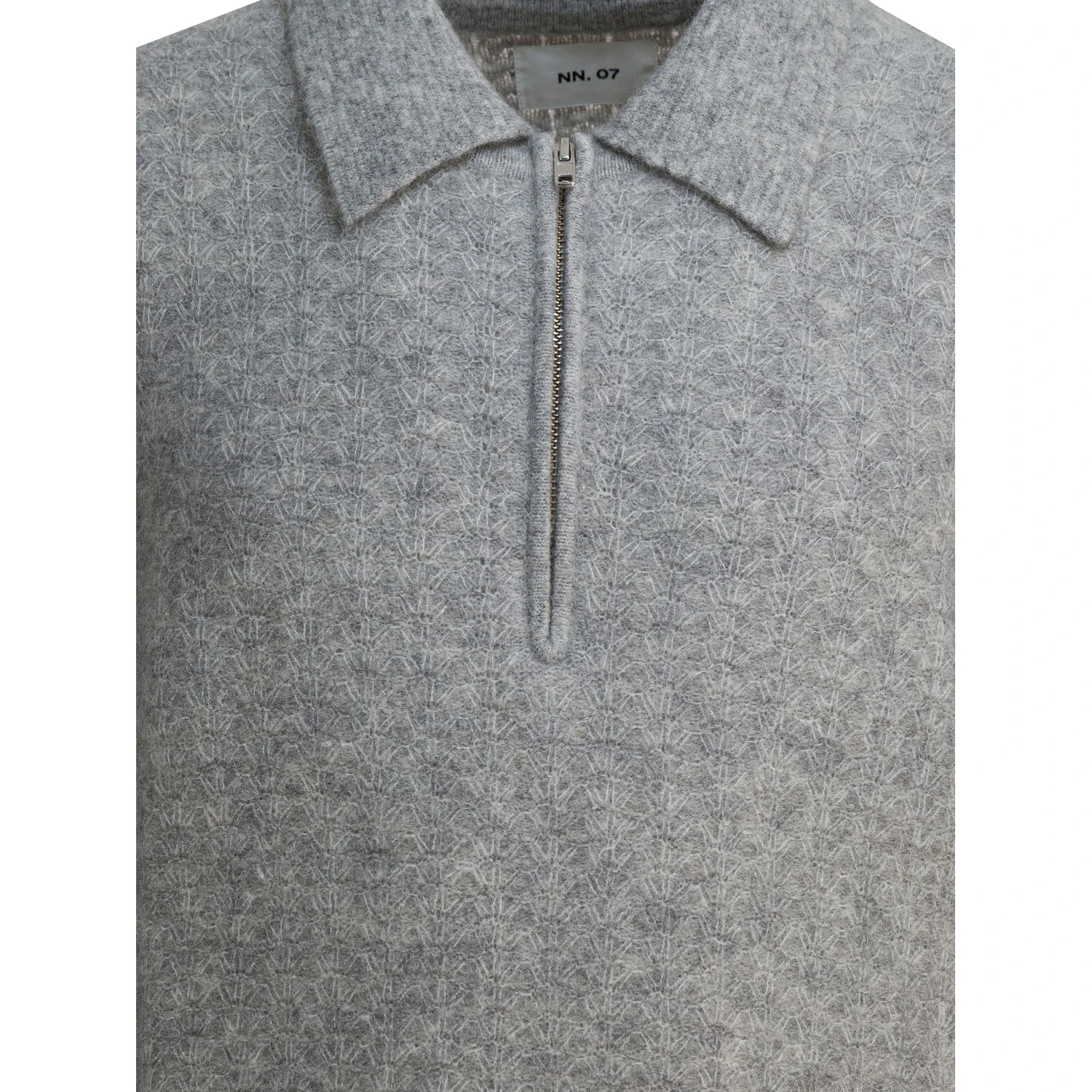"Alfie" alpaca-blend polo sweater