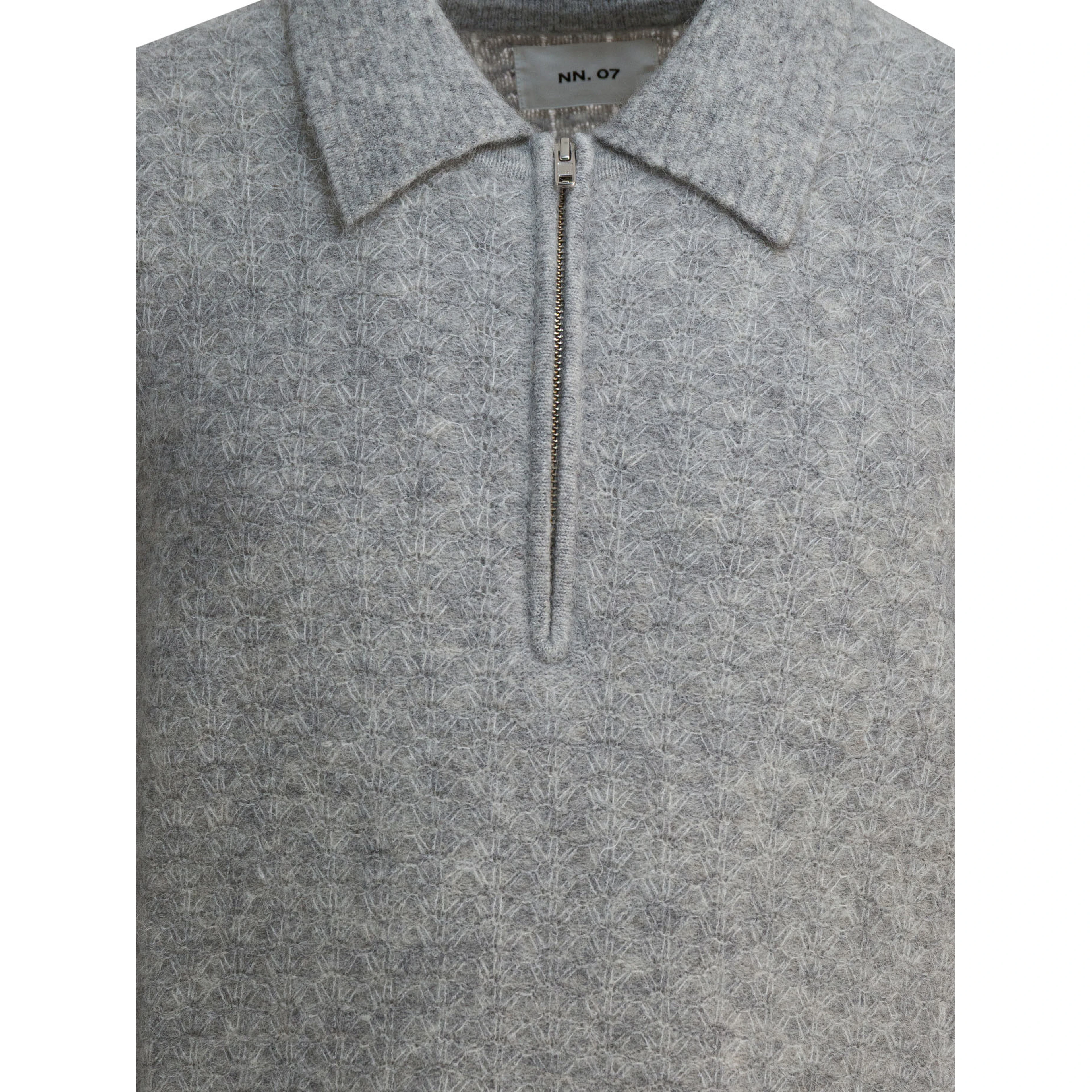 "Alfie" alpaca-blend polo sweater